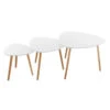 Table Basse Mileo Blanc Lot De 3 Atmosphera