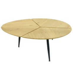 Table Basse Ovale Miller Pieds Métal -Demeyere Le mobilier Boutique table basse ovale miller pieds metal 4
