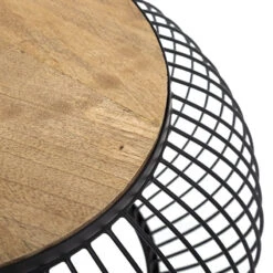 Table Basse X2 Métal Et Bois De Manguier Esther Atmosphera -Demeyere Le mobilier Boutique table basse x2 en metal et bois de manguier atmosphera 2