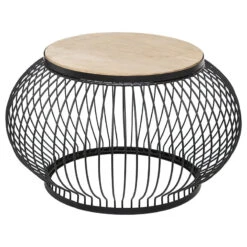 Table Basse X2 Métal Et Bois De Manguier Esther Atmosphera -Demeyere Le mobilier Boutique table basse x2 en metal et bois de manguier atmosphera 3