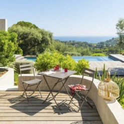 Table Carrée Pliante Greensboro 2p Tonka Hespéride -Demeyere Le mobilier Boutique table carree greensboro tonka hesperide 2