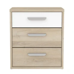 Demeyere Table De Chevet 3 Tiroirs Naturel Et Blanc Santorini -Demeyere Le mobilier Boutique table de chevet 3 tiroirs naturel et blanc santorini 3