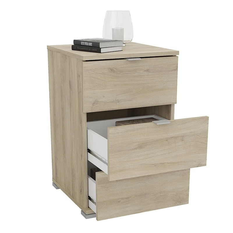 Demeyere Table De Chevet 3 Tiroirs Perfect Naturel 2 Demeyere Table De Chevet 3 Tiroirs Perfect Naturel – Image 2