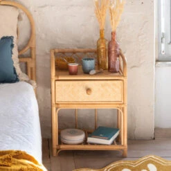 ATMOSPHERA Table De Chevet Rotin Aoni Atmopshera -Demeyere Le mobilier Boutique table de chevet rotin aoni atmopshera 6