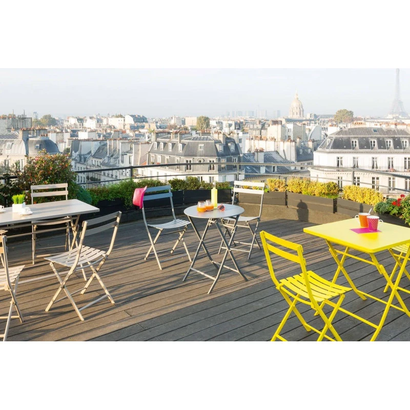 Table Ronde Pliante Greensboro 2p Graphite Hespéride 4 Table Ronde Pliante Greensboro 2p Graphite Hespéride – Image 4