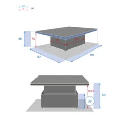 Table Relevable Moorea Terre Ombre Hespéride 11 Table Relevable Moorea Terre Ombre Hespéride -Demeyere Le mobilier Boutique table relevable moorea terre d ombre hesperide 5