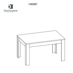 Demeyere Table De Salle Manger 140 Cm Bruce -Demeyere Le mobilier Boutique table salle manger bruce 3