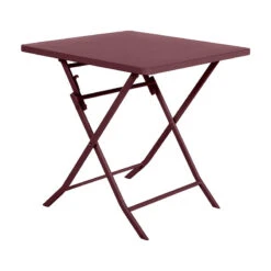 Table Carrée Pliante Greensboro 2p Bordeaux Hespéride