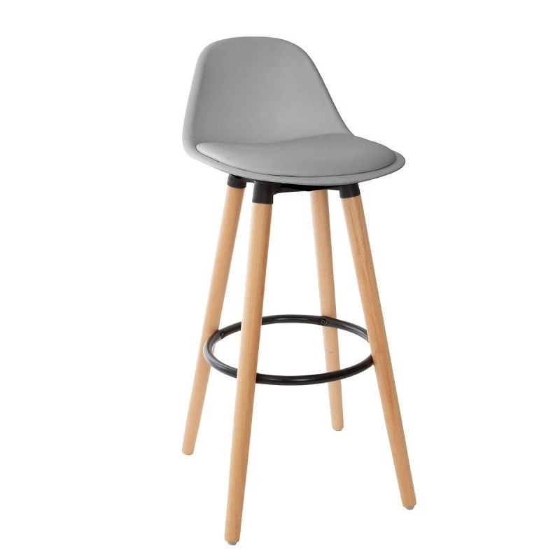 Tabouret Bar Maxon Simili Gris Atmosphera 1 Tabouret Bar Maxon Simili Gris Atmosphera