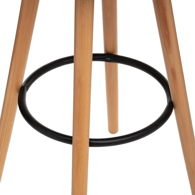 Tabouret Bar Maxon Simili Noir Atmosphera 3 Tabouret Bar Maxon Simili Noir Atmosphera – Image 3