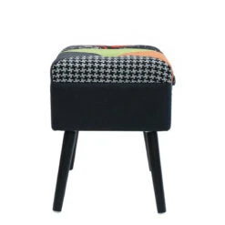 Tabouret Coffre Valise Patchwork Sur Pieds -Demeyere Le mobilier Boutique tabouret coffre valise patchwork sur pieds 5