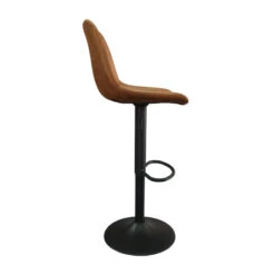 Tabouret De Bar Barcelona PU Cognac -Demeyere Le mobilier Boutique tabouret de bar barcelona pu cognac 4