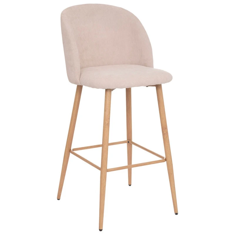 Tabouret De Bar Lin Céleste Pieds Effet Bois Atmosphera 1 Tabouret De Bar Lin Céleste Pieds Effet Bois Atmosphera