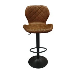 Tabouret De Bar Malaga PU Cognac -Demeyere Le mobilier Boutique tabouret de bar malaga pu cognac 5