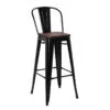 Tabouret De Bar Oscar Orme Antique Et Noir