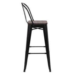 Tabouret De Bar Oscar Orme Antique Et Noir -Demeyere Le mobilier Boutique tabouret de bar victoria orme antique et noir 2