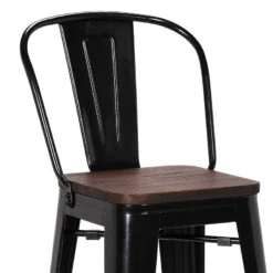 Tabouret De Bar Oscar Orme Antique Et Noir -Demeyere Le mobilier Boutique tabouret de bar victoria orme antique et noir 4