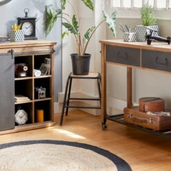 Tabouret Edena Bois Métal Atmosphera -Demeyere Le mobilier Boutique tabouret edena bois metal atmosphera 2