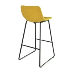 Tabouret Haut Cholo Tissu Jaune -Demeyere Le mobilier Boutique tabouret haut cholo tissu jaune 2