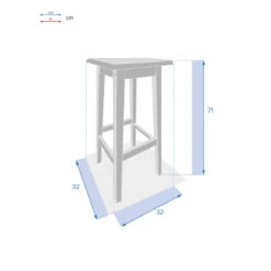Tabouret Hauts De Jardin Tiwi Acacia Hespéride 5 Tabouret Hauts De Jardin Tiwi Acacia Hespéride -Demeyere Le mobilier Boutique tabouret hauts de jardin tiwi acacia hesperide 2