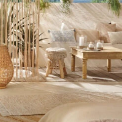 Tabouret Macramé Atmosphera -Demeyere Le mobilier Boutique tabouret macrame atmosphera 2