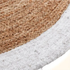 Tapis En Jute Bord Blanc D120 Atmosphera -Demeyere Le mobilier Boutique tapis en jute bord blanc d120 atmosphera 3