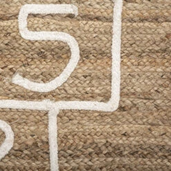 Tapis Marelle Jute 80x150 Cm Atmosphera -Demeyere Le mobilier Boutique tapis marelle jute 80x150 cm atmosphera 1 3