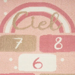 Tapis Marelle Rose 80x152 Cm Atmosphera -Demeyere Le mobilier Boutique tapis marelle rose 80x152 cm atmosphera 1 2