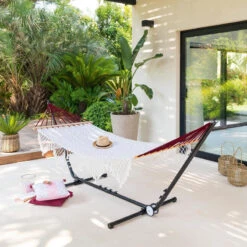 Toile Hamac Ethnique Franges 2 M Hespéride -Demeyere Le mobilier Boutique toile hamac ethnique franges 2 m hesperide 3