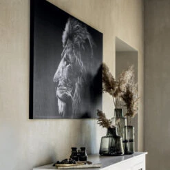 Toile Imprimée Lion 78x118 Cm Atmosphera -Demeyere Le mobilier Boutique toile imprimee lion 78x118 cm atmosphera 2