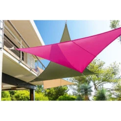 Toile Solaire 3x3x3m Curacao Blanc Hespéride -Demeyere Le mobilier Boutique toile solaire 3x3x3m luxe hesperide curacao blanc 3