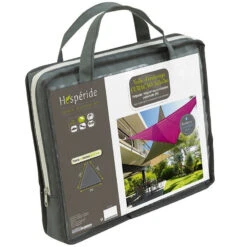 Toile Solaire 3x3x3m Curacao Gris Hespéride -Demeyere Le mobilier Boutique toile solaire 3x3x3m luxe hesperide curacao gris 3