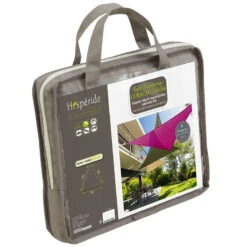 Toile Solaire 3x3x3m Curacao Taupe Hespéride -Demeyere Le mobilier Boutique toile solaire 3x3x3m luxe hesperide curacao taupe 3