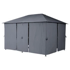 Tonnelle 3x4 M Santorini Gris Ardoise Hespéride 7 Tonnelle 3x4 M Santorini Gris Ardoise Hespéride -Demeyere Le mobilier Boutique tonnelle hesperide santorini gris 2