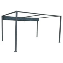 Tonnelle Palmeira 4x3 M Gris Ardoise Hespéride 7 Tonnelle Palmeira 4x3 M Gris Ardoise Hespéride -Demeyere Le mobilier Boutique tonnelle palmeira 4x3 m gris ardoise hesperide 2