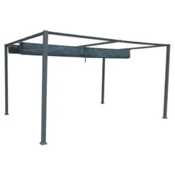 Tonnelle Palmeira 4x3 M Gris Ardoise Hespéride 8 Tonnelle Palmeira 4x3 M Gris Ardoise Hespéride -Demeyere Le mobilier Boutique tonnelle palmeira 4x3 m gris ardoise hesperide 3