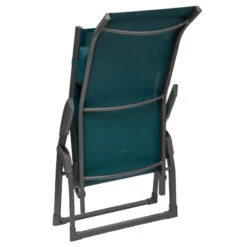 Transat 2 Positions Bleu Canard / Graphite Decima Hespéride -Demeyere Le mobilier Boutique transat 2 positions bleu canard graphite decima hesperide 3