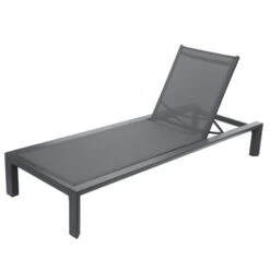 Transat Evasion Anthracite/graphite Hespéride -Demeyere Le mobilier Boutique transat evasion anthracite graphite hesperide 6
