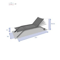 Transat Milenio émeraude Et Graphite Hespéride 11 Transat Milenio émeraude Et Graphite Hespéride -Demeyere Le mobilier Boutique transat milenio emeraude et graphite hesperide 3
