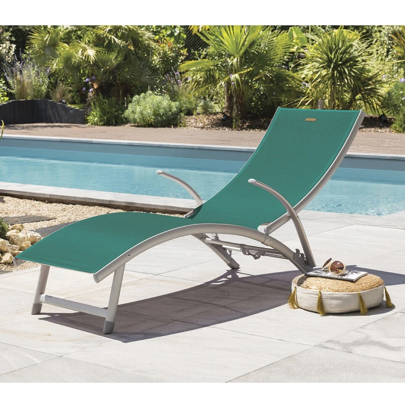 Transat Samba Pliable Et Empilable émeraude Hespéride 1 Transat Samba Pliable Et Empilable émeraude Hespéride