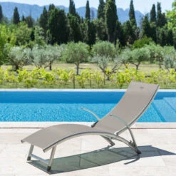 Transat Samba Pliable Et Empilable Taupe Hespéride 11 Transat Samba Pliable Et Empilable Taupe Hespéride -Demeyere Le mobilier Boutique transat samba pliable et empilable taupe hesperide 2