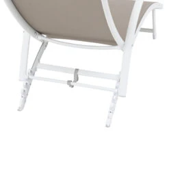 Transat Samba Pliable Noisette/blanc Hespéride -Demeyere Le mobilier Boutique transat samba pliable noisetteblanc hesperide 3