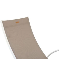 Transat Samba Pliable Noisette/blanc Hespéride -Demeyere Le mobilier Boutique transat samba pliable noisetteblanc hesperide 5