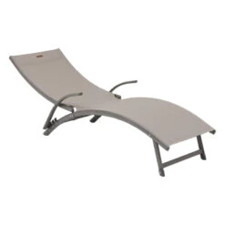 Transat Samba Pliable Noisette/graphite Hespéride -Demeyere Le mobilier Boutique transat samba pliable noisettegraphite hesperide 2