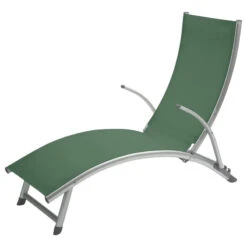 Transat Samba Pliable Et Empilable Vert Olive Hespéride -Demeyere Le mobilier Boutique transat samba vert olive hesperide 1 4