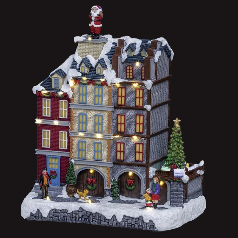 Village De Noël Animé Et Lumineux Magasins Du Quartier 1 Village De Noël Animé Et Lumineux Magasins Du Quartier