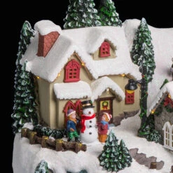 Village De Noël Animé, Lumineux Et Musical Modèle Train -Demeyere Le mobilier Boutique village de noel anime lumineux et musical modele train 4
