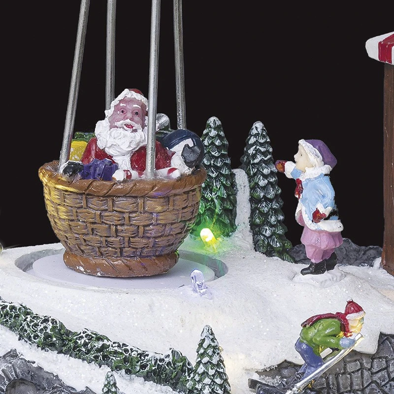 Village De Noël Stand Montgolfière Lumineux Animé 3 Village De Noël Stand Montgolfière Lumineux Animé – Image 3