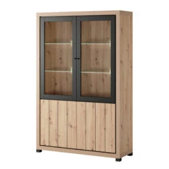Vitrine 2 Portes + 2 Portes Vitrées Dijon