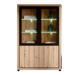 Vitrine 2 Portes + 2 Portes Vitrées Dijon -Demeyere Le mobilier Boutique vitrine 2 portes 2 portes vitrees dijon 1 3